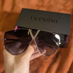 Valentino Women's V Hexagon Sunglasses 
