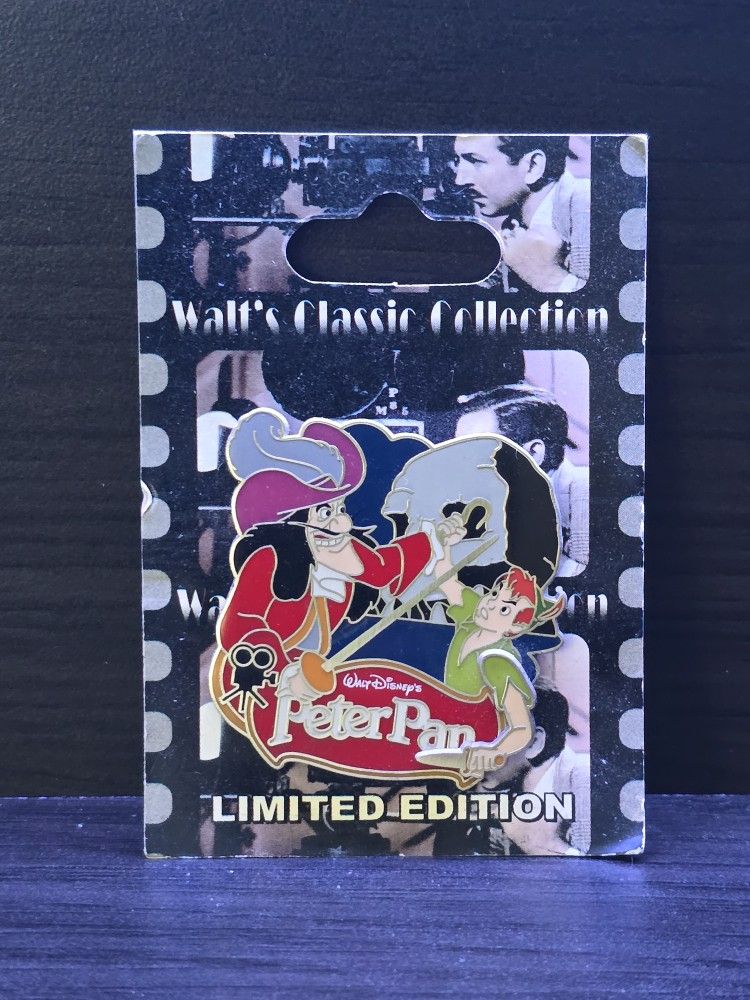 Captain Hook and Peter Pan Pin