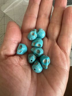 Howlite Skull Beads