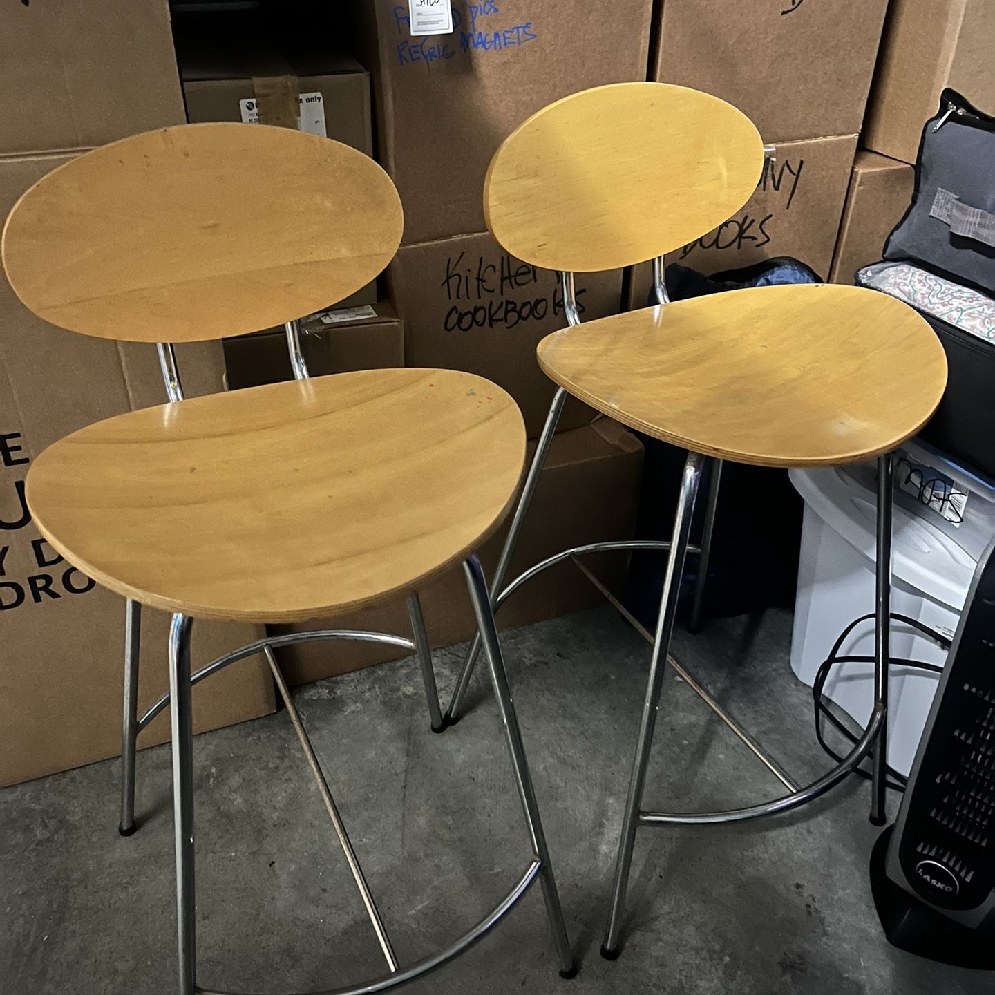 2 Counter Stools - Room & Board - Maple