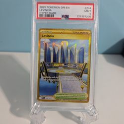 Levincia hyper rare Pokemon card 244/182 PSA 9
