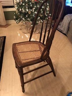 Antique cane chair