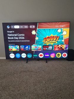 75 inch Hisense Google tv / remote