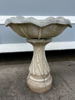 Cement Bird Bath