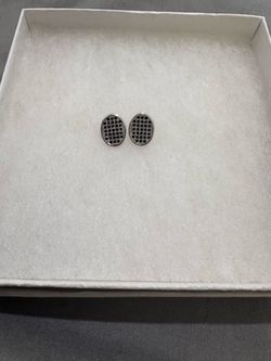 AMAZING DISCOUNT😱‼️ Black Onyx Diamond Cut Earrings BUY BEFORE GONE💨