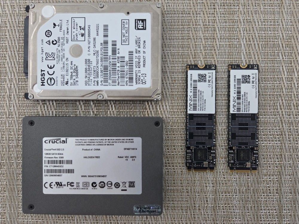 Mixed Bag Of Hard Drives