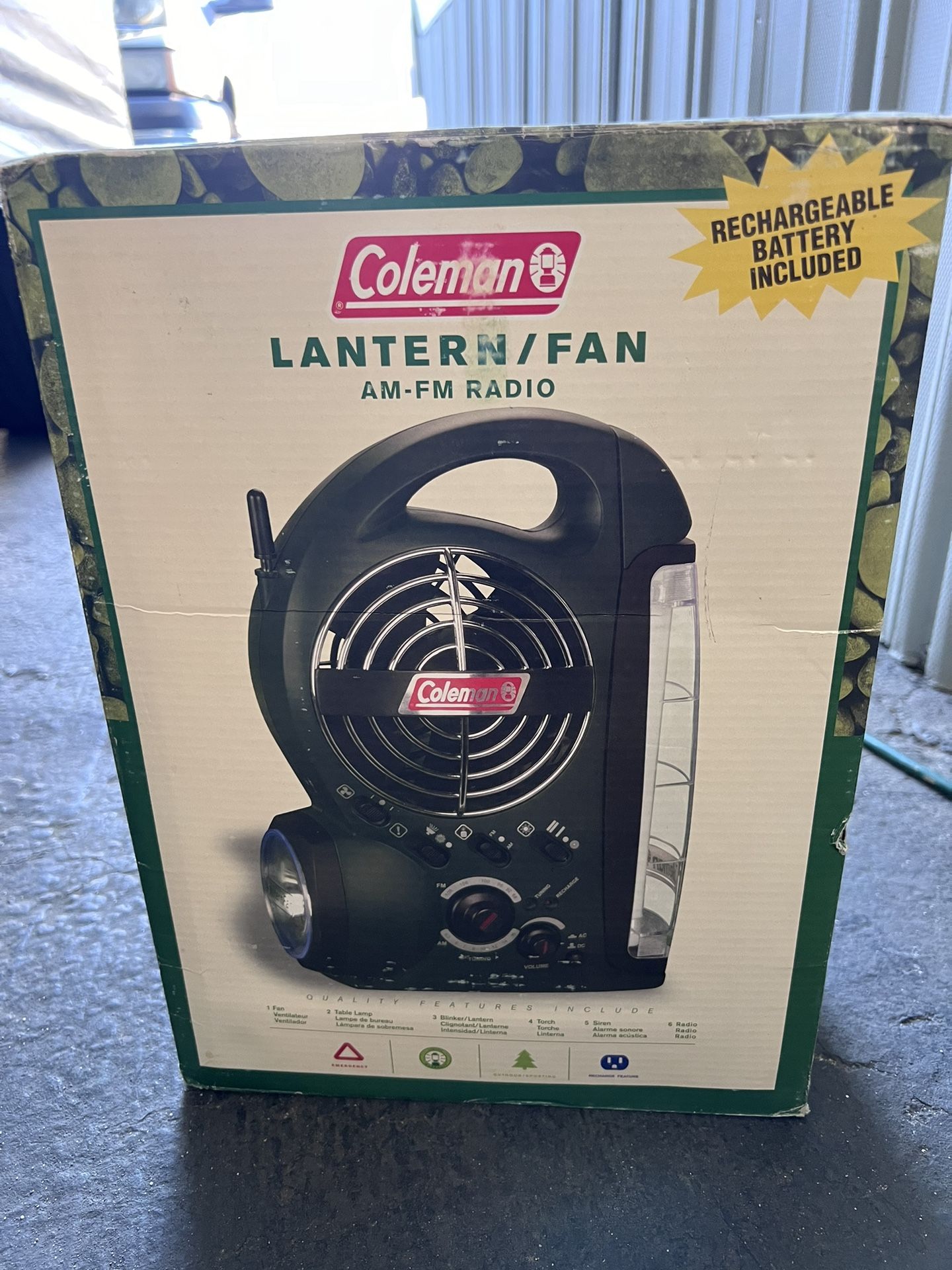 Coleman Lantern/fan/AM-FM Radio