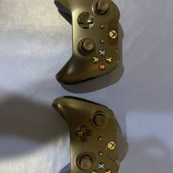 Two Xbox One Controllers