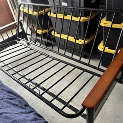 Used Futon Frame Metal And Wood 