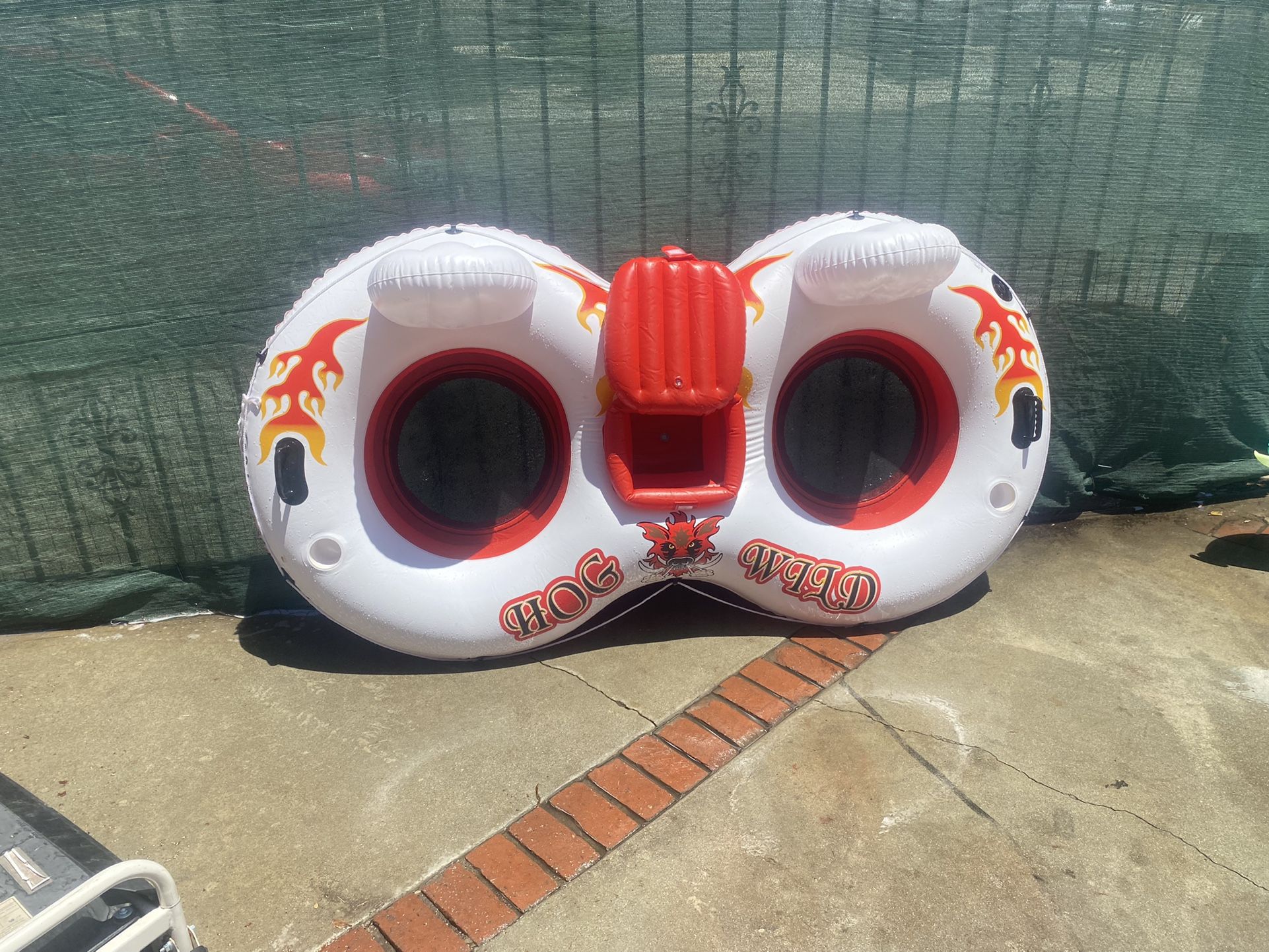 Used 2 Seat River Raft With Built In Ice Cooler