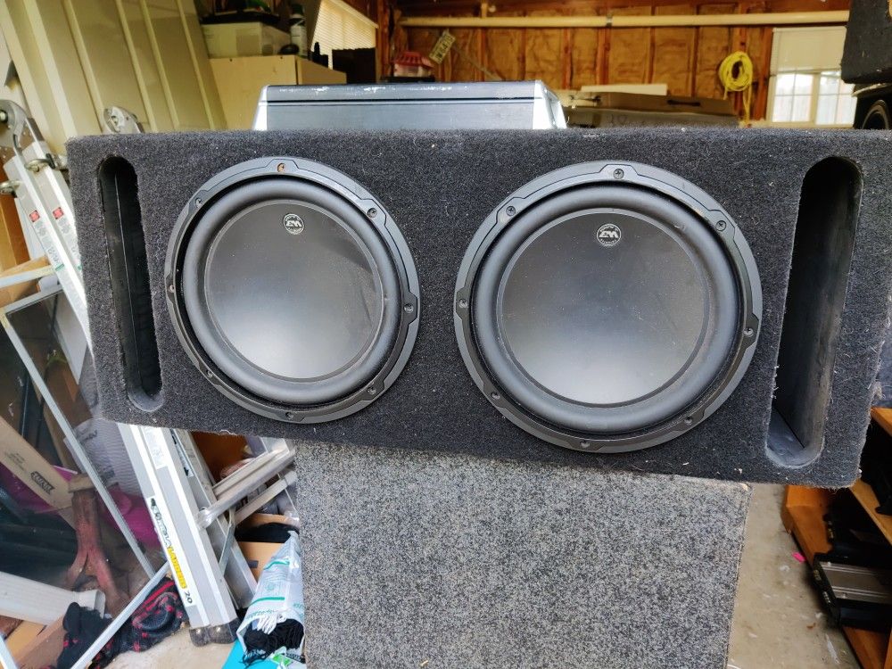 JL 10w3 10" Subwoofers Ported Box Big Amp
