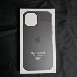 Apple iPhone 12 pro silicon case black color