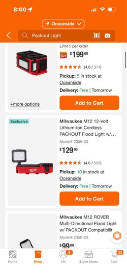 M12 packout and light