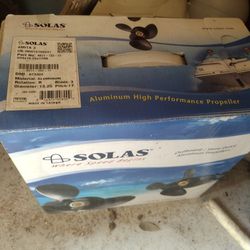 Solas Aluminum Propeller, Brand Spanking New 