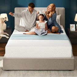 Rolanstar 10 Inch King Mattress Gel Memory for Cool Sleep & Pressure Relief, Medium Firm Feel, CertiPUR-US Certified, Mattress in a Box, White(LM008-W
