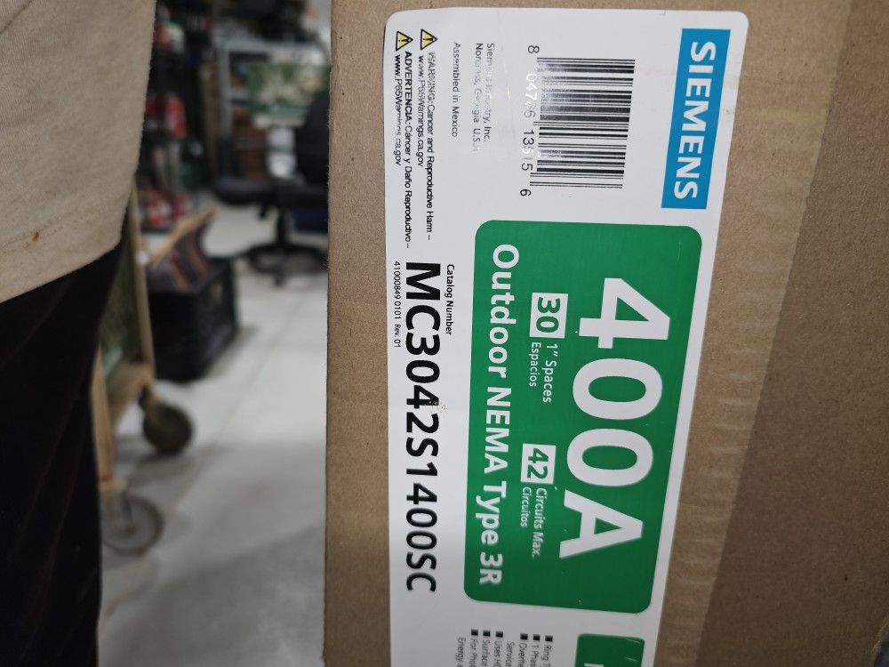 Siemens 400 Amp Solar Ready All In One Panel