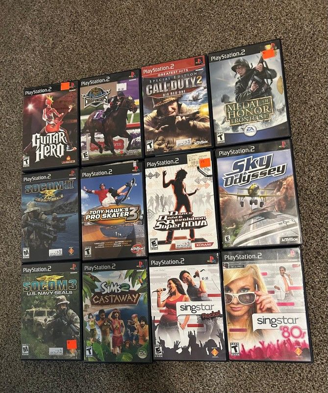 12 Video Juegos Para Ps2