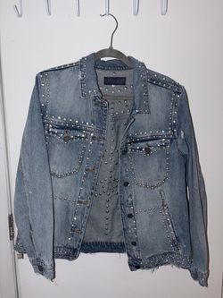FOR SALE: Unisex Studded Denim Jean Jacket