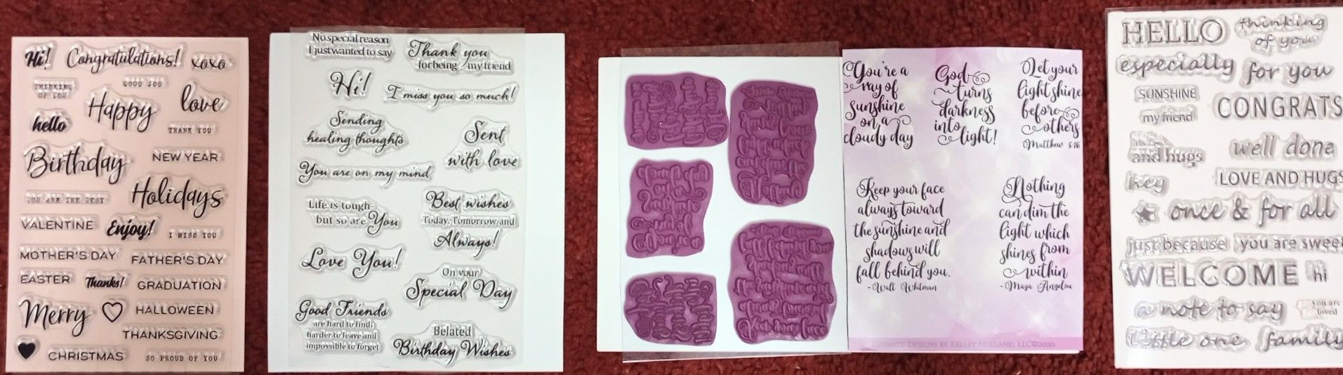 Brand New Sediment Stamp Sets
