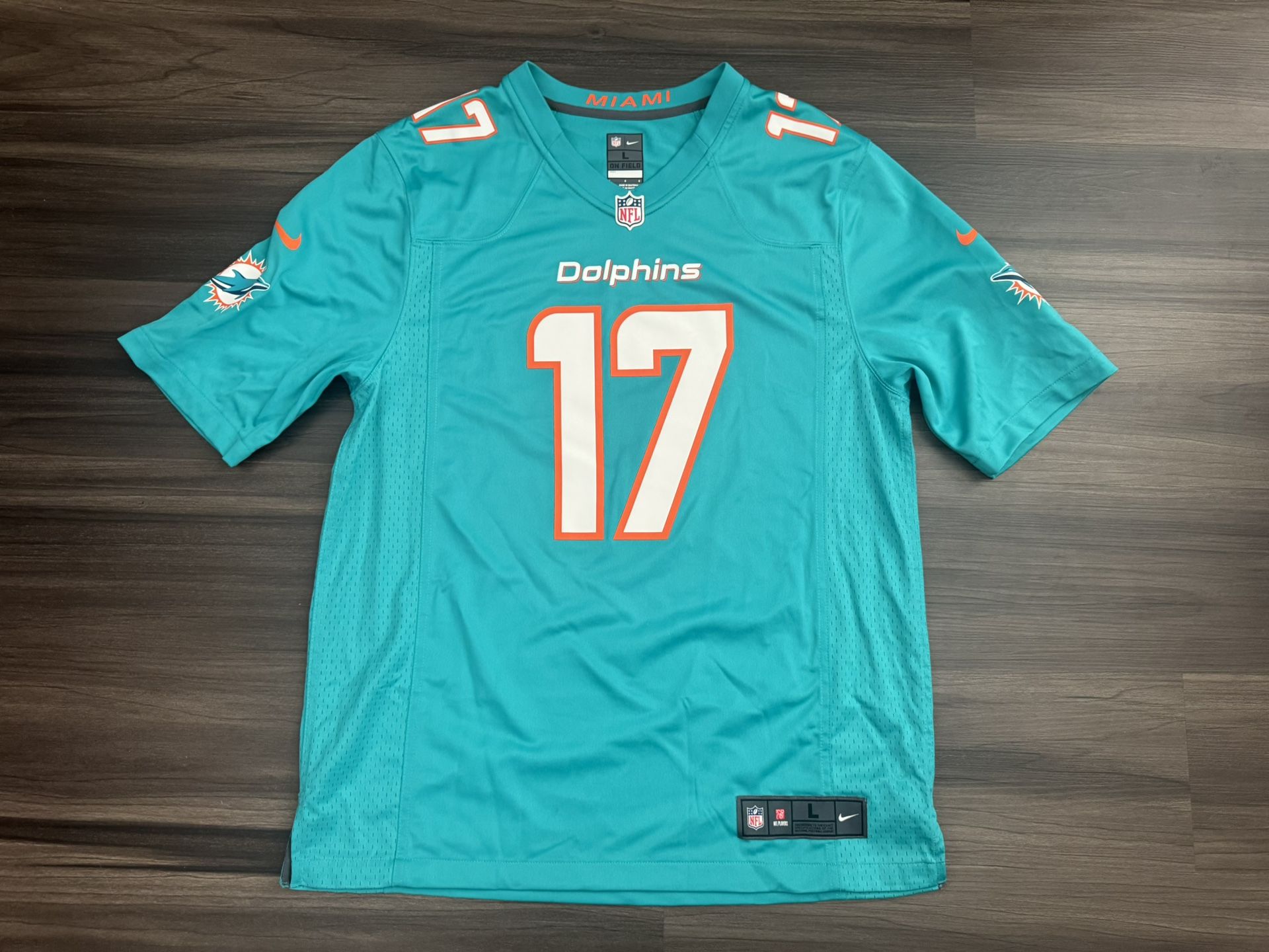 Nike Miami Dolphins Ryan Tannehill #17 On Field NFL Home Jersey Adult Large