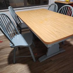 Farmhouse Table And Hutch Combo