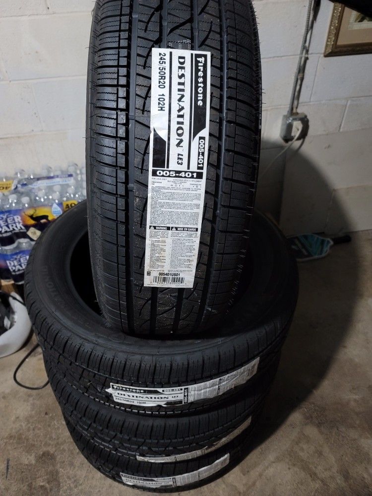4 new firestone 245 50 20