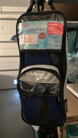 speedo dive adventure snorkel, mask, fins