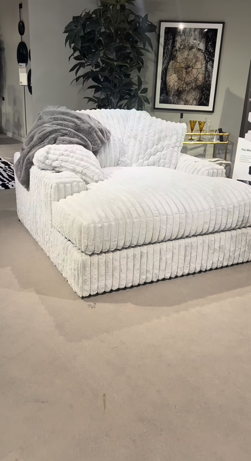 Brand New Super Plush Custom Sofa Chaise