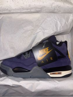 Jordan 4 Retro Lakers (GS) size 5.5Y IB4171-500