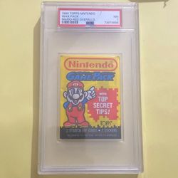 Super Mario PSA 7 Wax Pack 1989