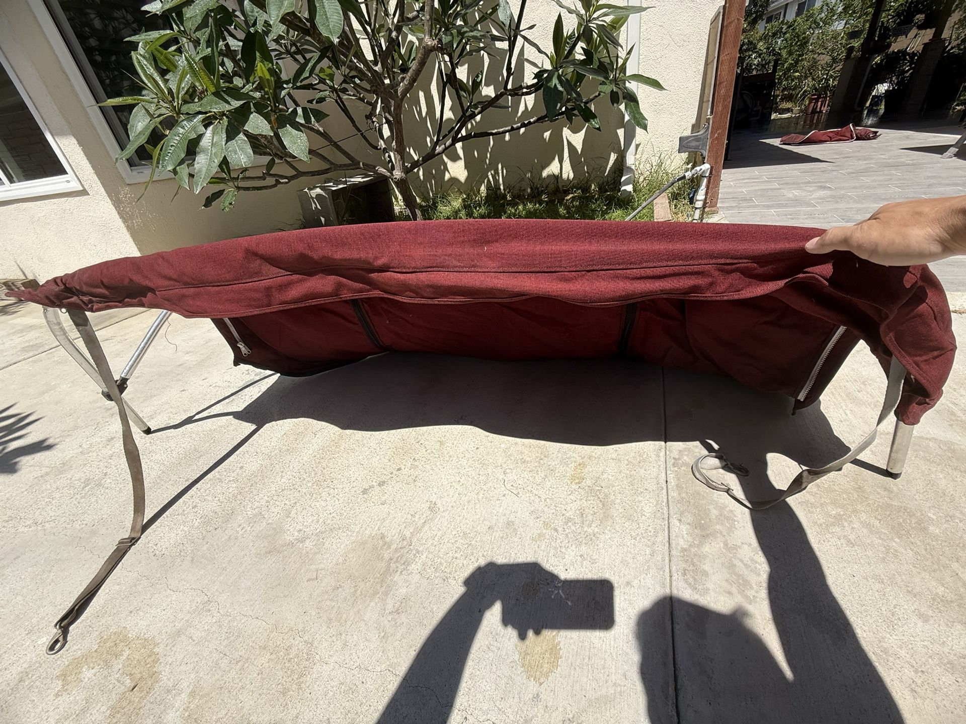 Boat Rider Bimini- Removed From Boat In Picture 73” 3/4 — close to 74”