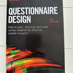 paperback: Questionnaire Design 3rd Edition (new)