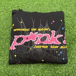New Sp5der Web P*NK Black Size S, L, XL