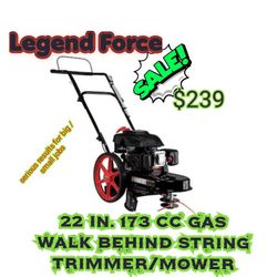 Legend Force
22 in. 173 cc Gas Walk Behind String Trimmer/Mower