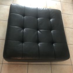 Faux Leather  Ottoman 