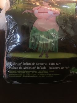 Inflatable hula deals girl costume