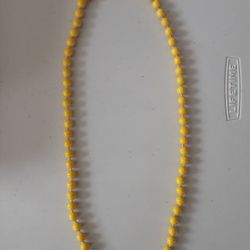 J. C. Crew Yellow Beed Necklace 