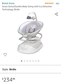 Baby swing with cry detection sales