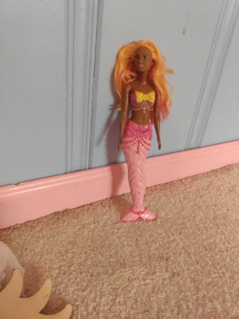 Mermaid Black Barbie Doll