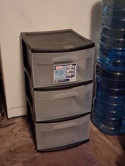 Sterillite 3 Drawer Storage Bin
