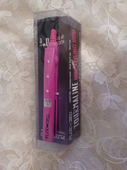 Plug in ged top curling iron pink