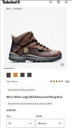 Men's White Ledge Mid Waterproof Hiking Boot