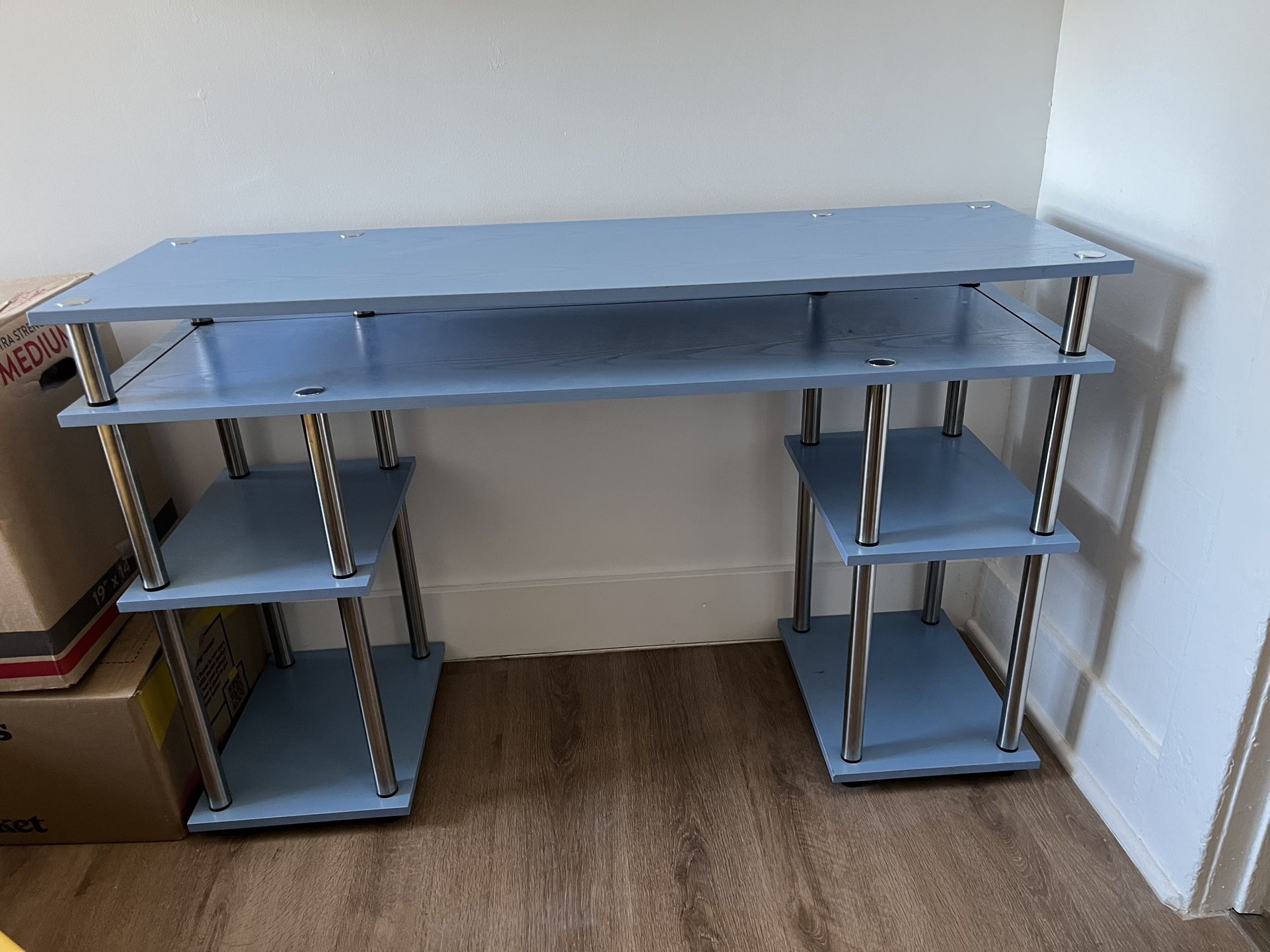 Modern Blue Desk