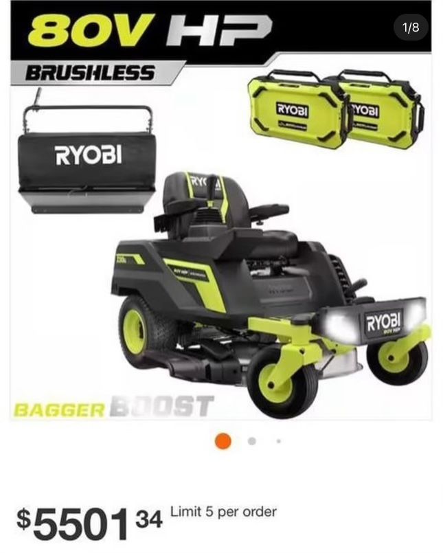 BRAND NEW 80VHP Brushless Bagger Boost Lawn Mower 