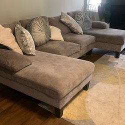 Comfortable grey couch