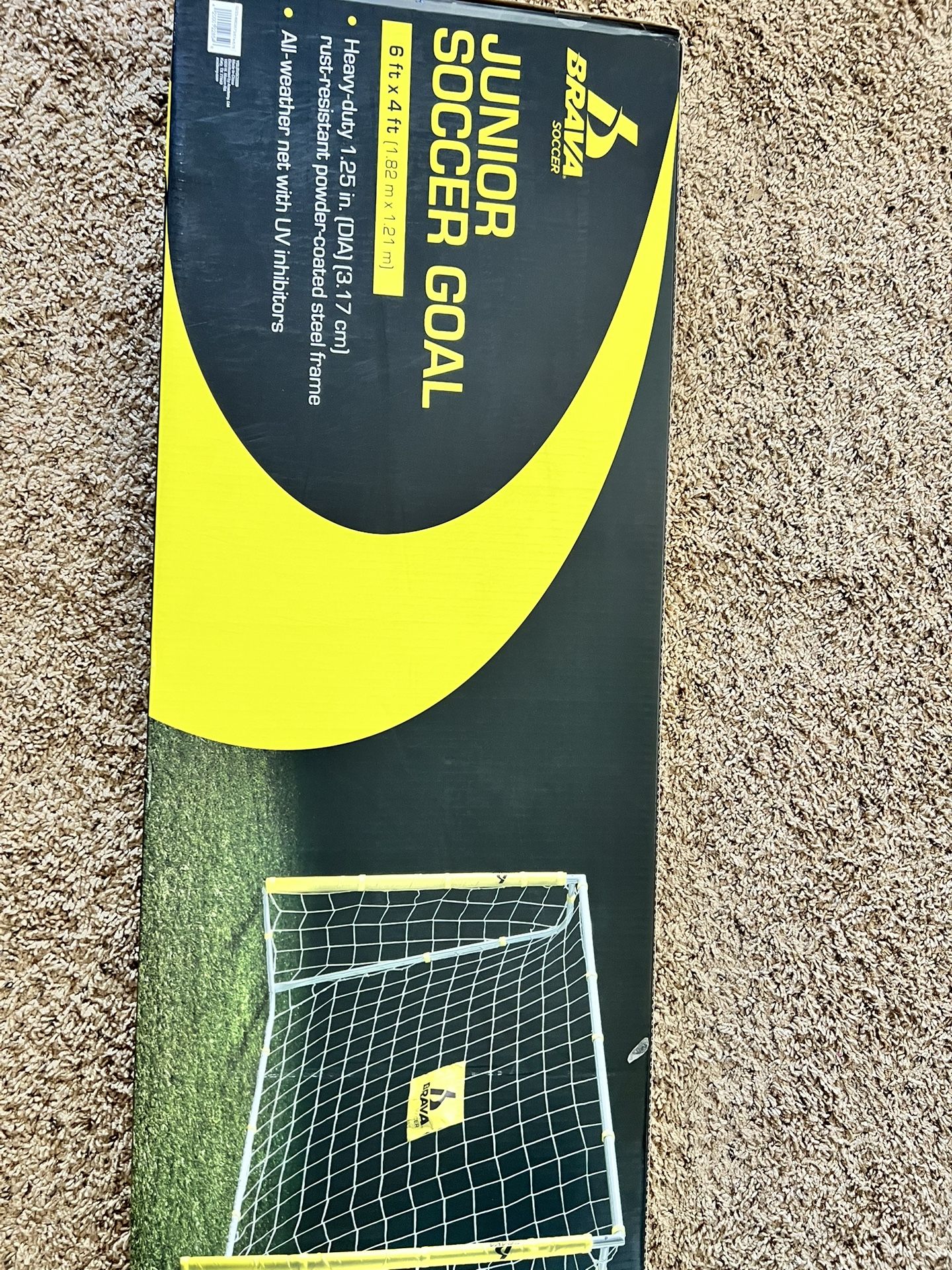Brava 4 Ft X 6 Ft Junior Soccer Goal
