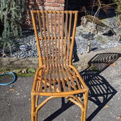 Vintage Bamboo Rattan Chair