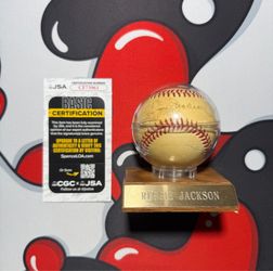 Reggie Jackson Signed Autograph Official Ball American League Baseball JSA CERTIFIED
