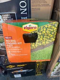 Vigoro 60 ft. No-Dig Plastic Landscape Edging Kit