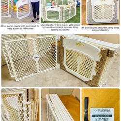 Open Box With Thread & Instructions Baby Toddler Play Pen Yard Gate Circle